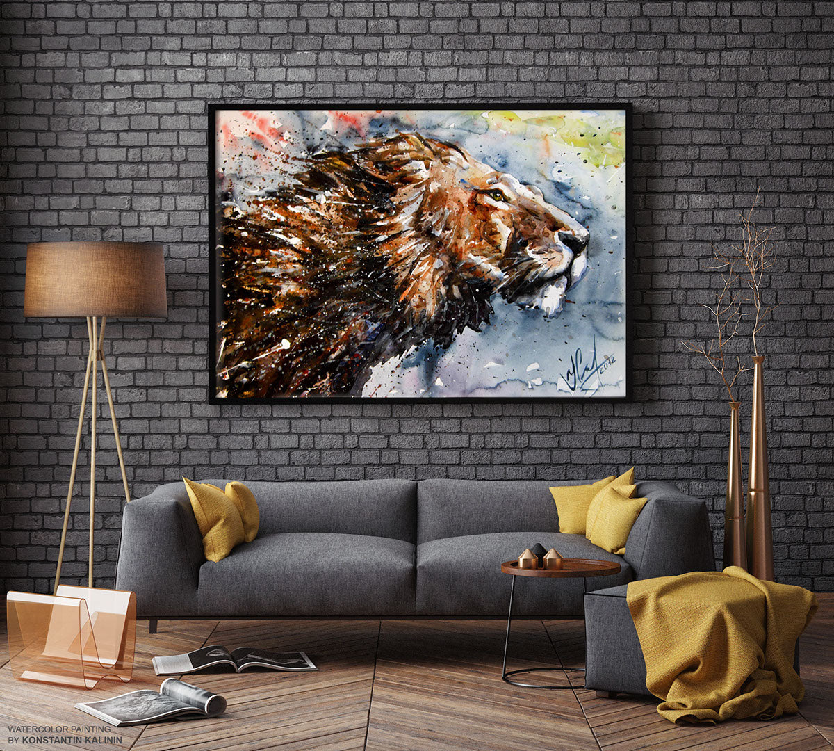 "The Roaring Spirit" - Watercolor Painting (12x16")