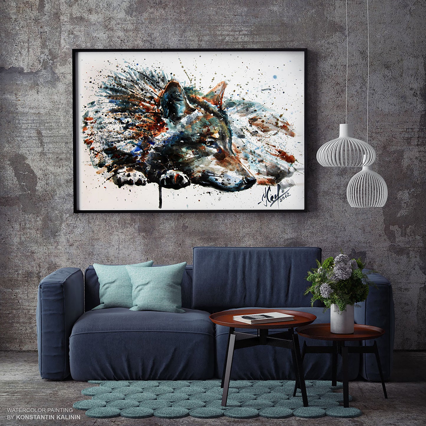 "Wild Soul of the Wolf" - Watercolor Painting (12x16")