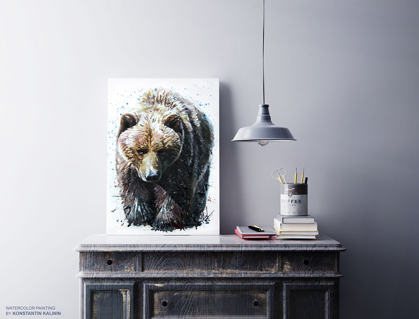 "Majestic Guardian" - Watercolor Painting (12x16")