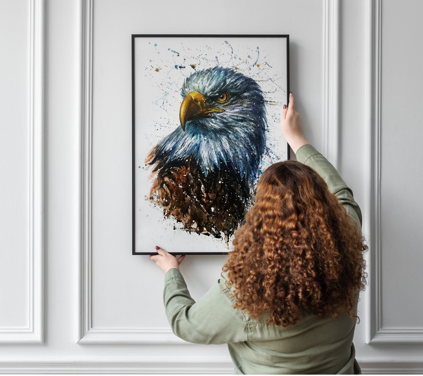 🦅“Sky Sovereign” - Watercolor Painting (12x16")