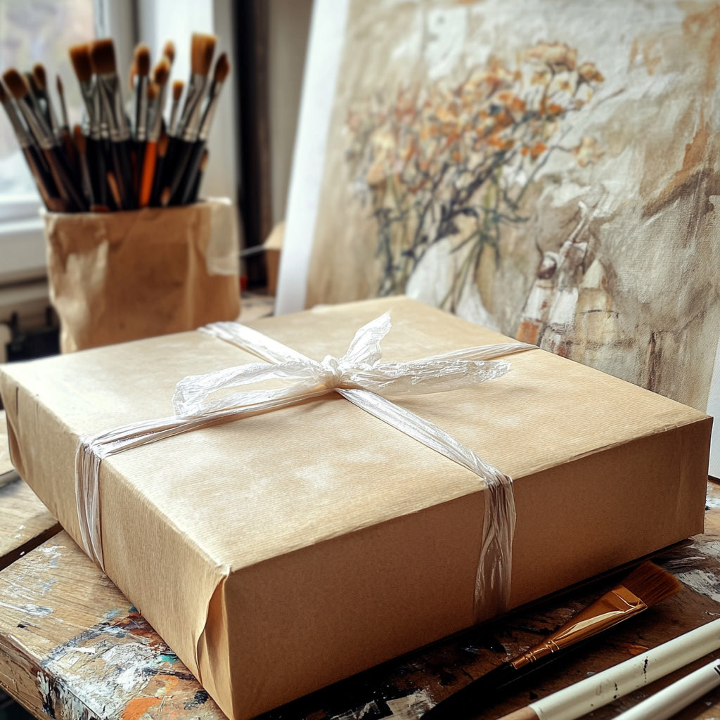 Original "FROM SILENCE TO LIFE / The Fox Appears" - Watercolor Painting (20x20")