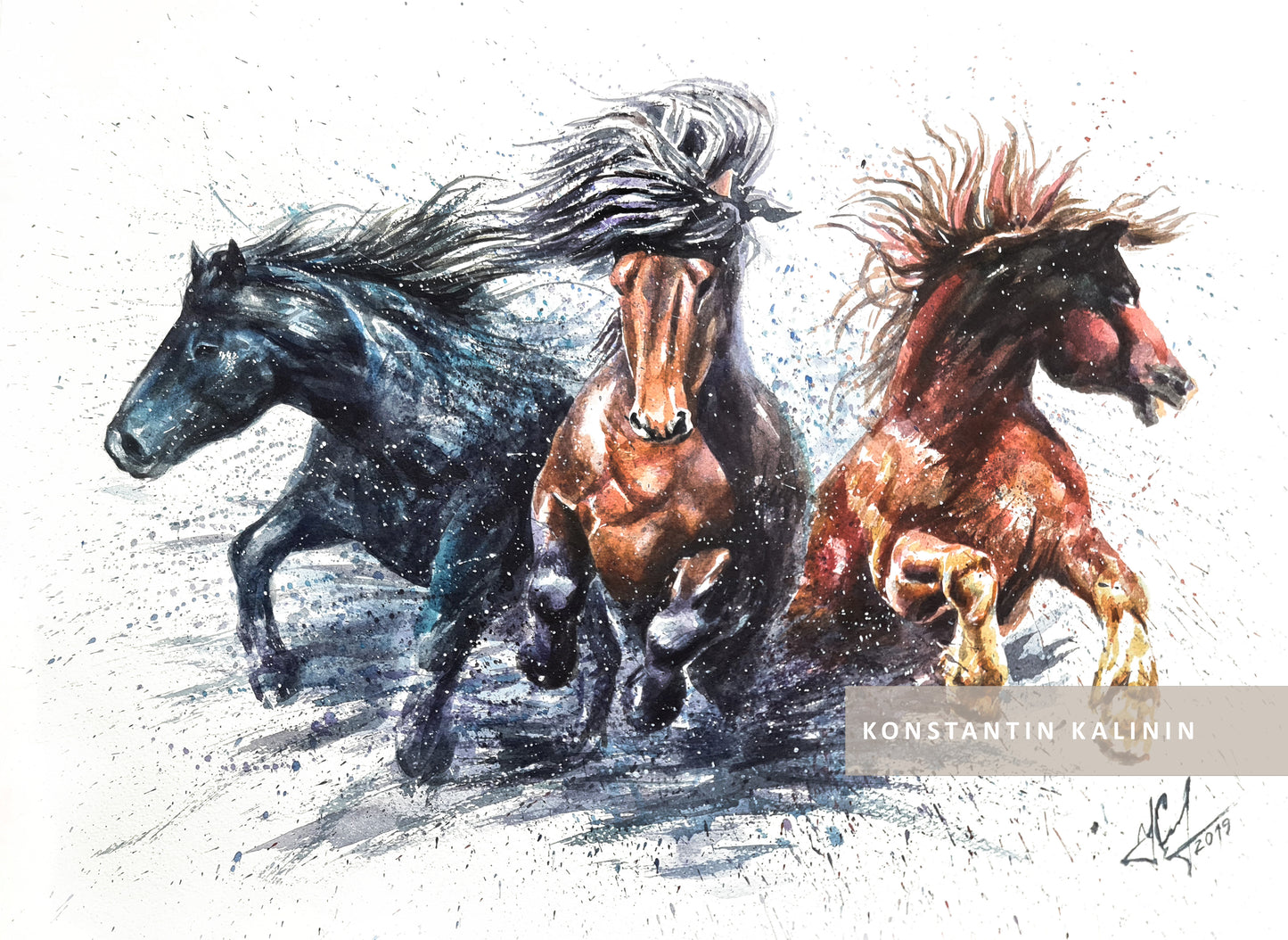 "Stormborn" - Watercolor Painting (20x16")