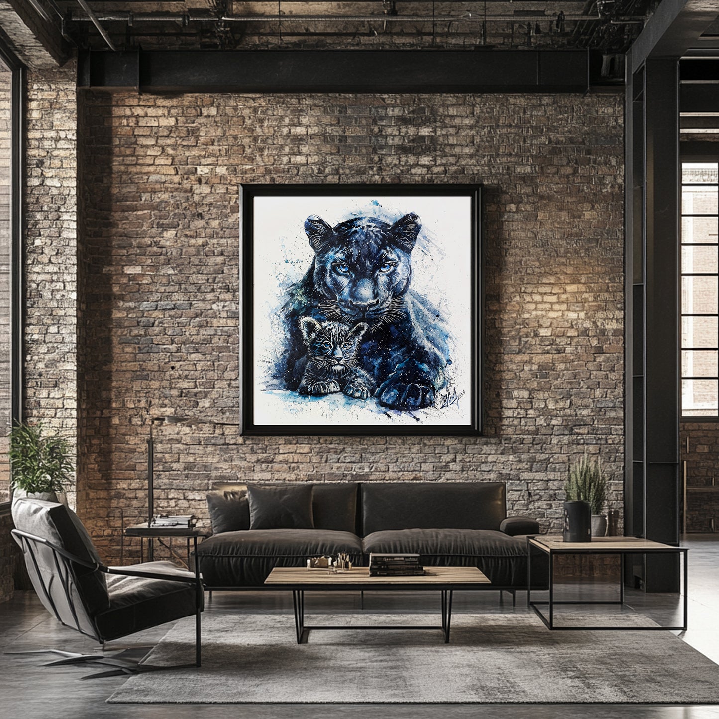 "Born of Shadows" - Framed photo paper poster