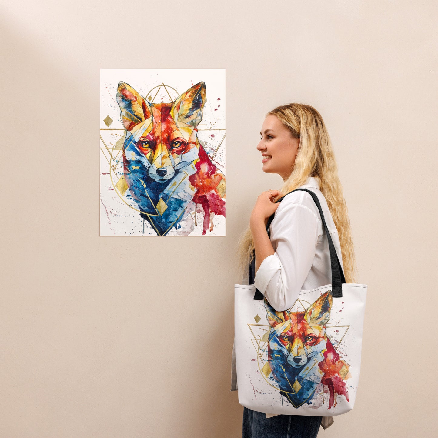 "FROM SILENCE TO LIFE / The Fox Appears" - Tote bag