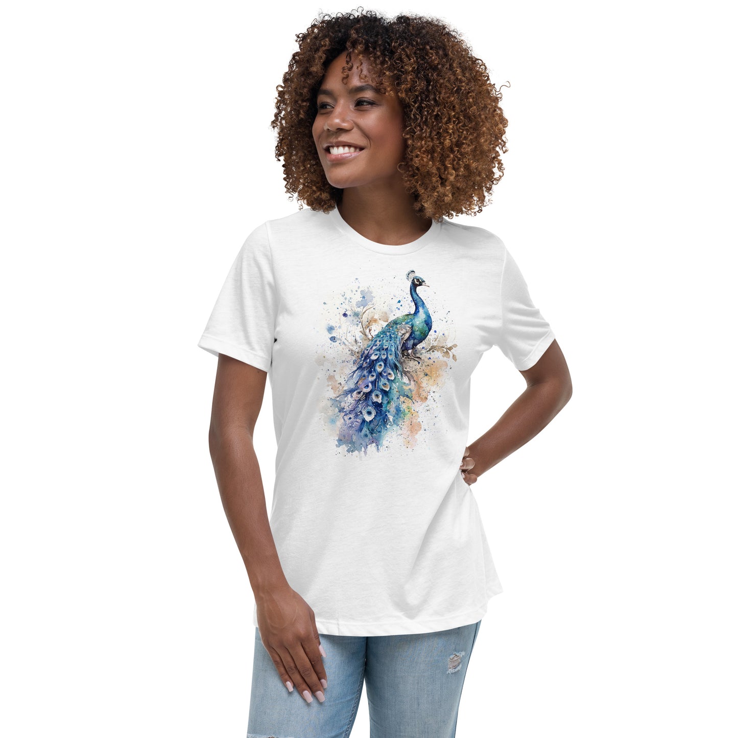 "Sapphire Elegance" - Women's Relaxed T-Shirt