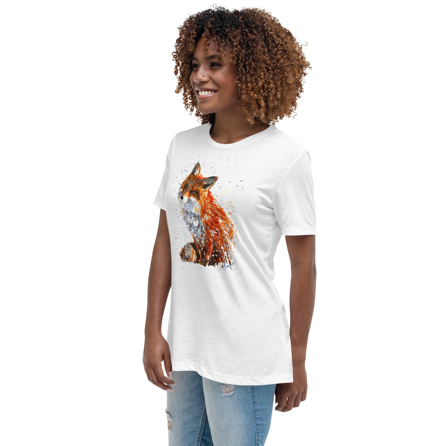 🦊"Red Queen of the Forest" - Women's Relaxed T-Shirt