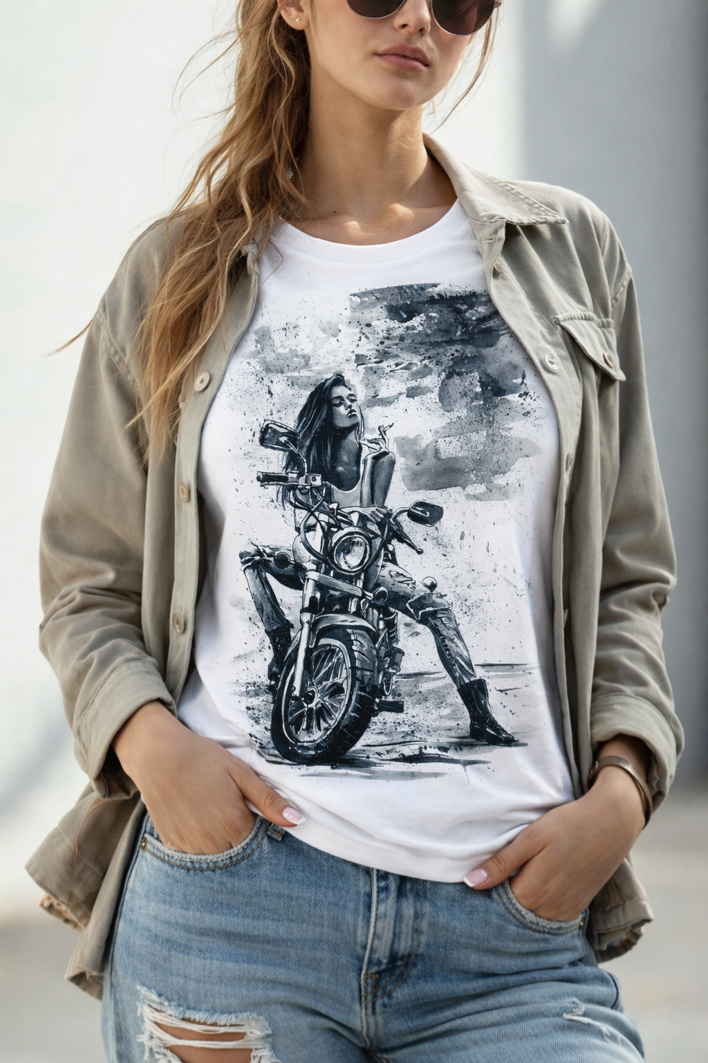🖤🏍️"Rebel Heart" - Women's Relaxed T-Shirt