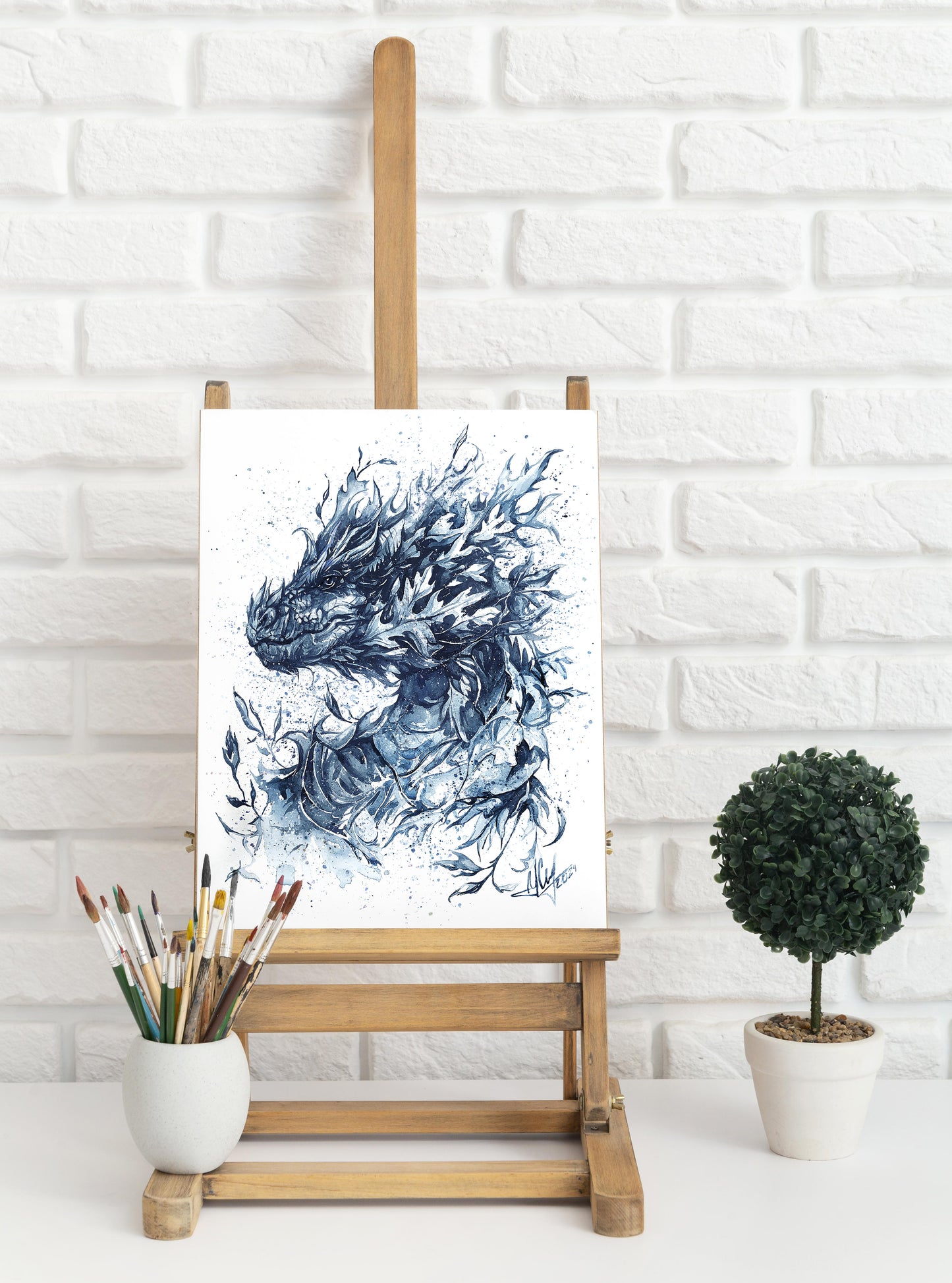 "Whisper of the Ancients" - Watercolor Painting Poster
