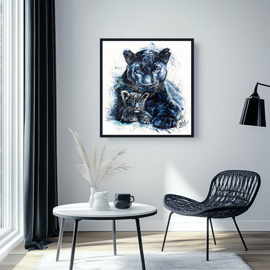 "Born of Shadows" - Framed photo paper poster