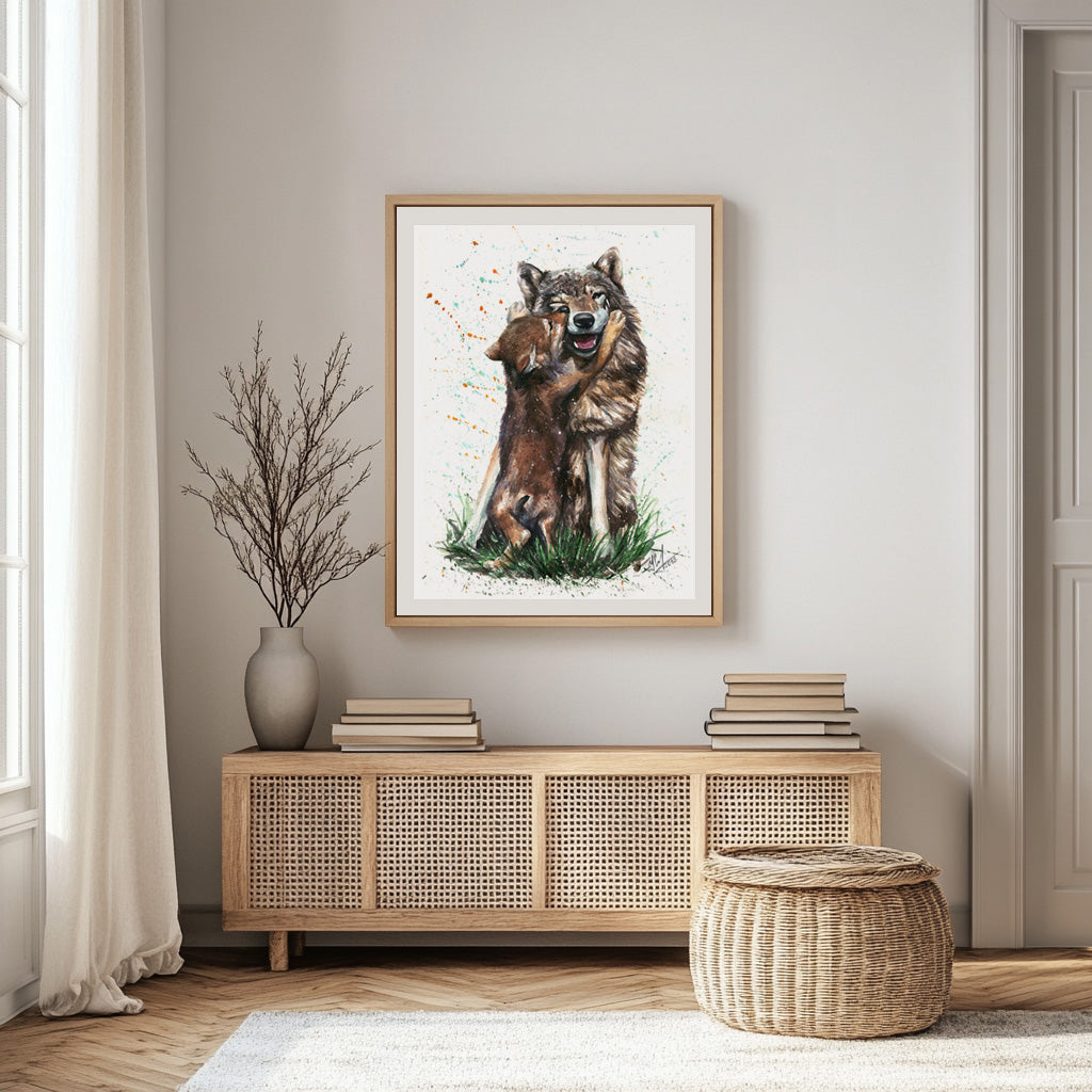 "Wild Affection" - Watercolor Painting (12x16")