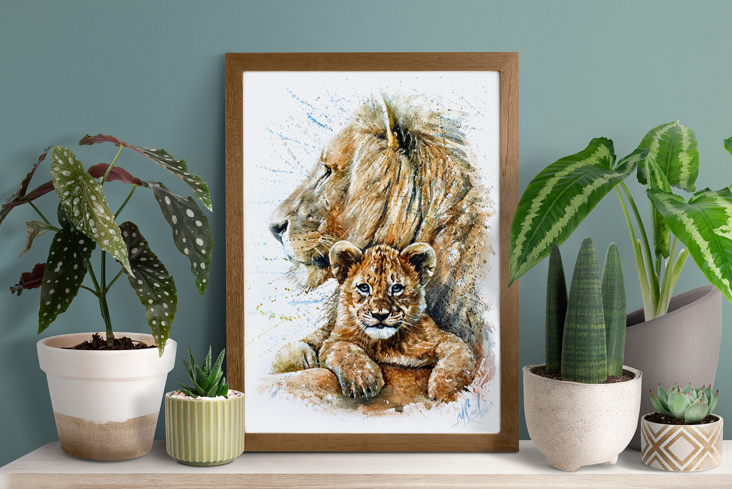 "Legacy of the King" - Watercolor Painting (12x16")