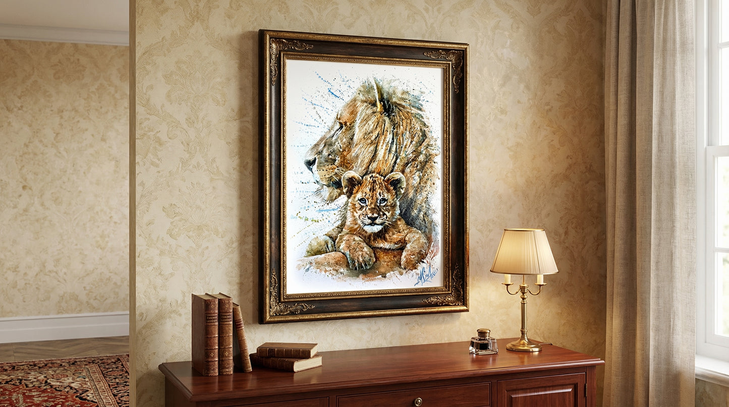 "Legacy of the King" - Watercolor Painting (12x16")
