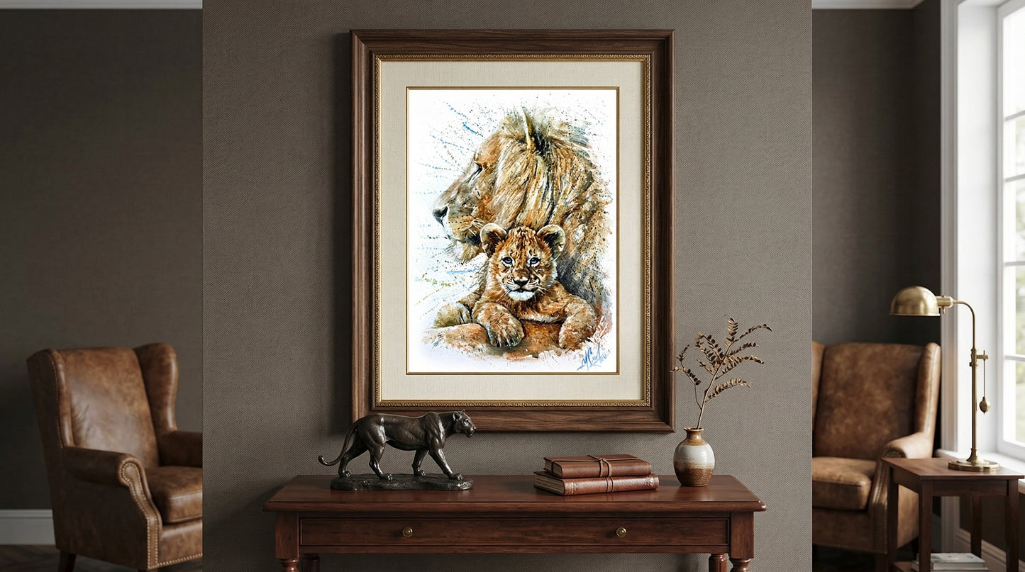 "Legacy of the King" - Watercolor Painting (12x16")