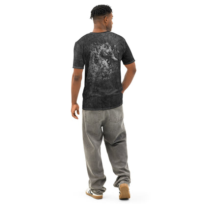 "FROM DEPTH TO LIGHT / The Seahorse Emerges" - Men’s cotton crew neck t-shirt