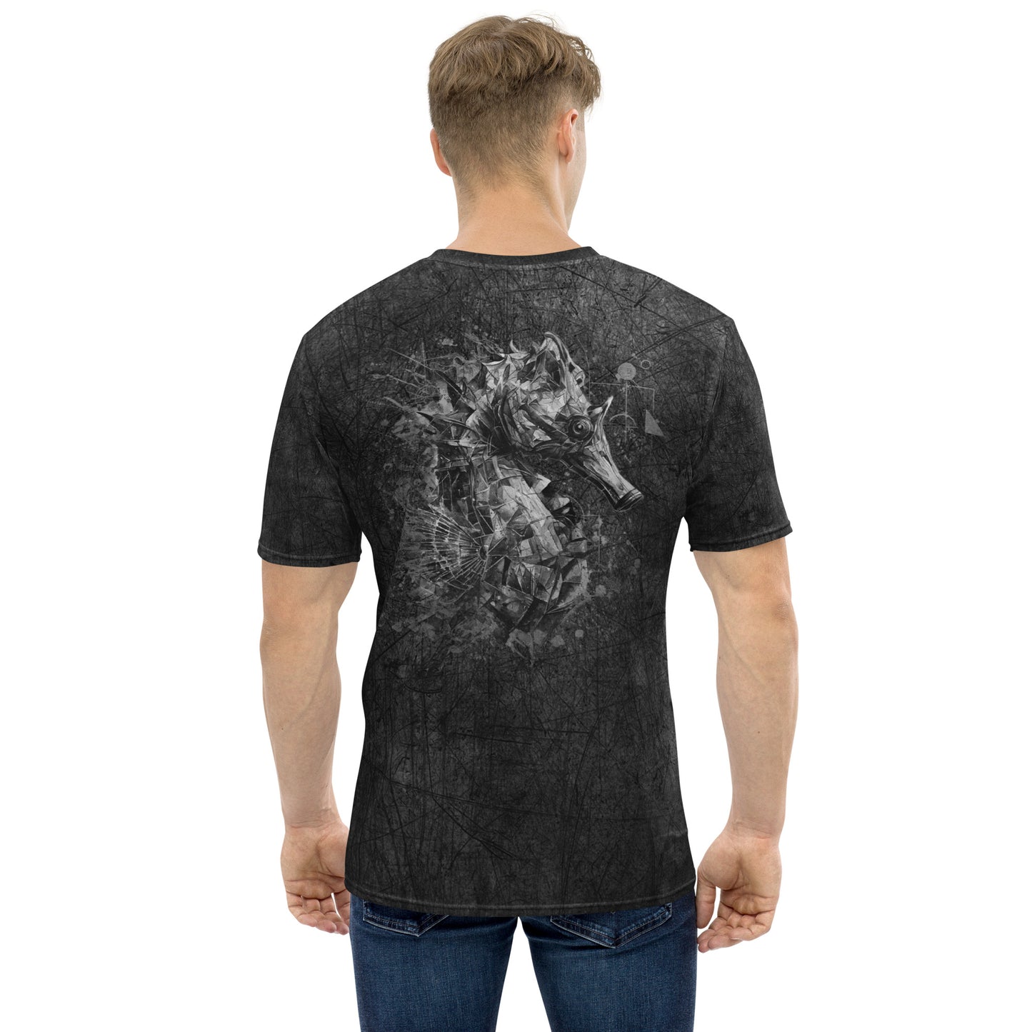 "FROM DEPTH TO LIGHT / The Seahorse Emerges" - Men's t-shirt