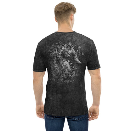 "FROM DEPTH TO LIGHT / The Seahorse Emerges" - Men's t-shirt