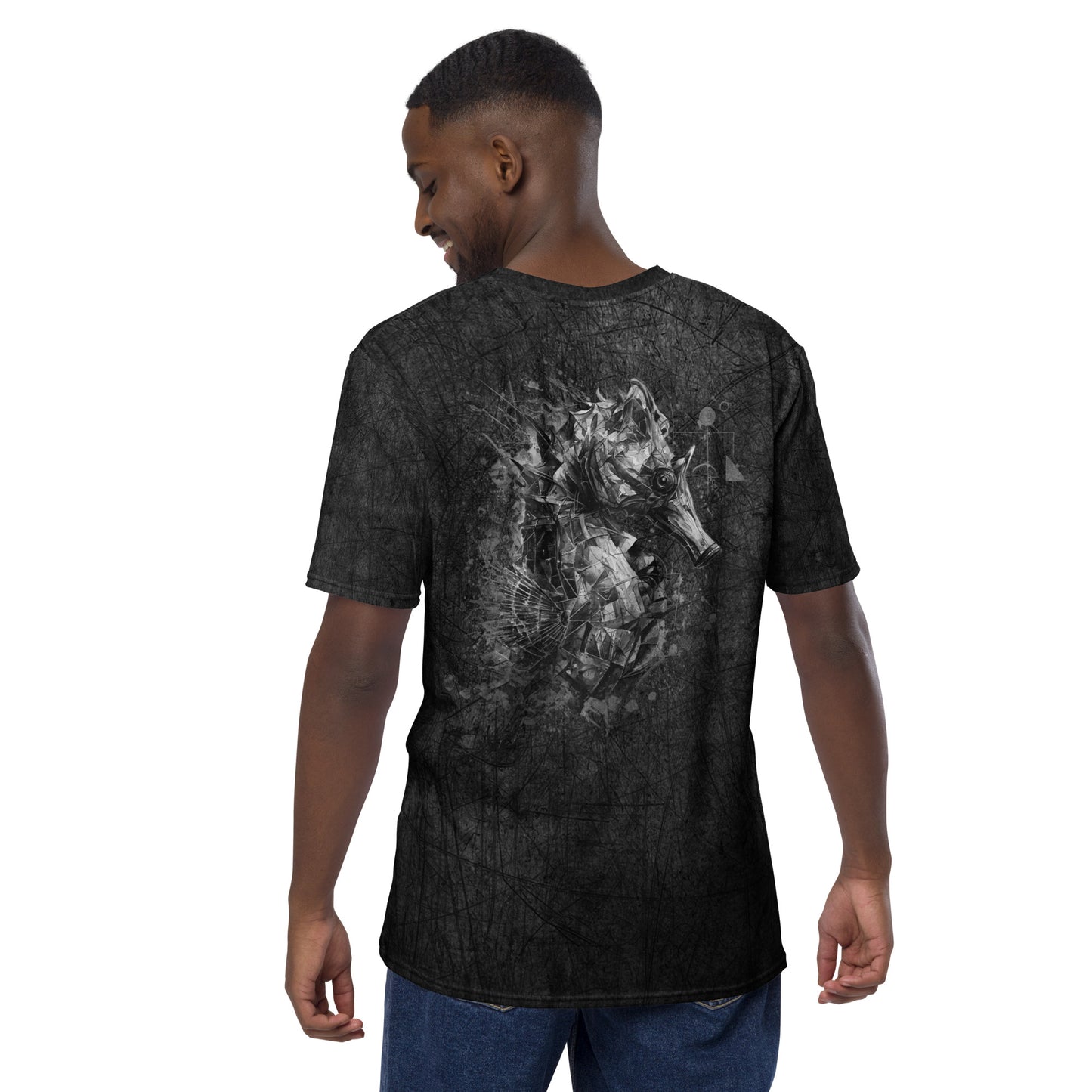 "FROM DEPTH TO LIGHT / The Seahorse Emerges" - Men's t-shirt