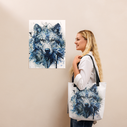 "FROM FROST TO SPIRIT / The Wolf Appears" - Tote bag