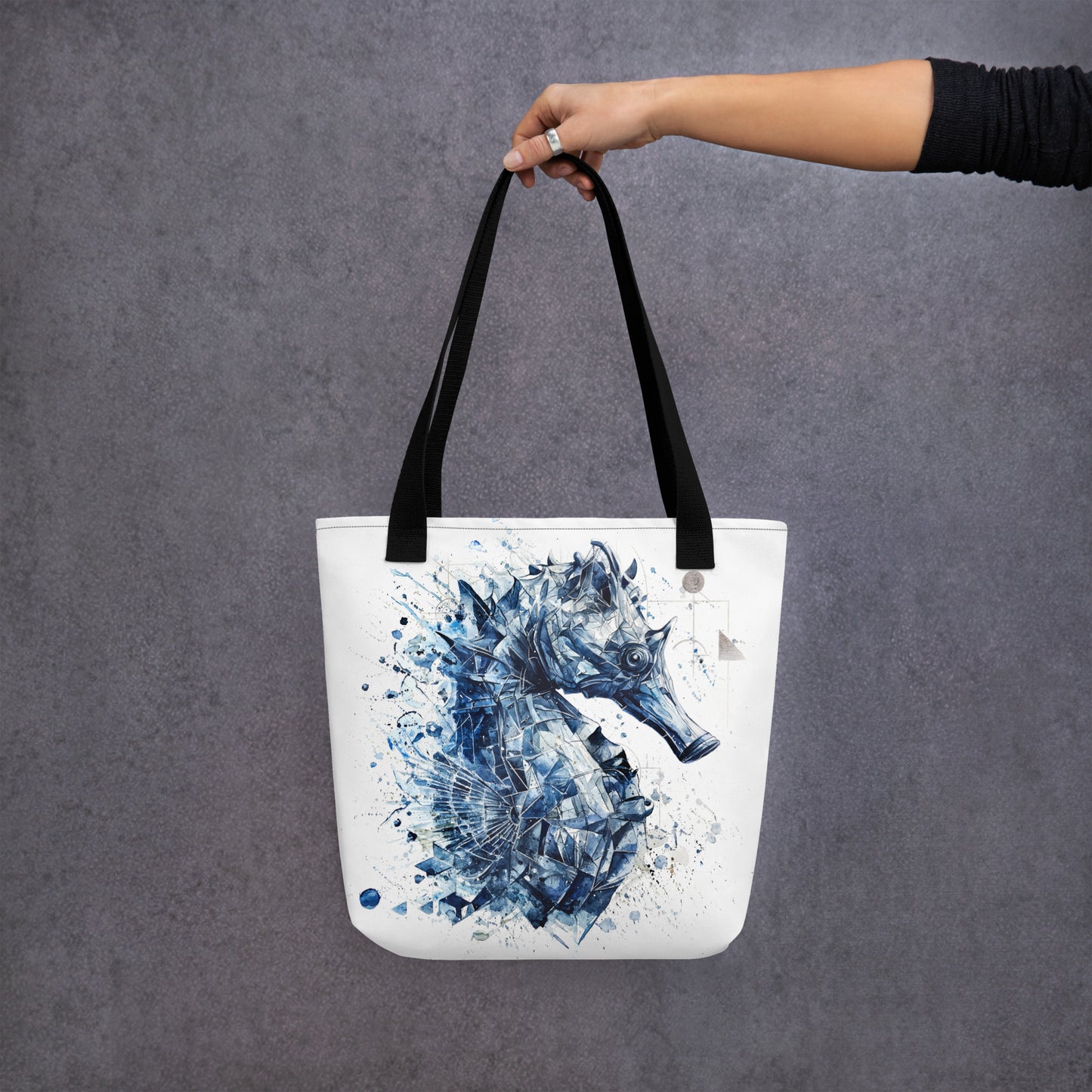 "FROM DEPTH TO LIGHT / The Seahorse Emerges" - Tote bag