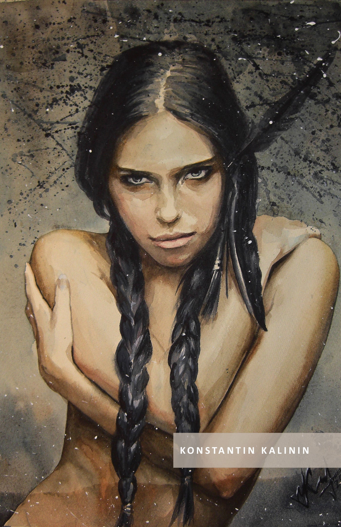 🪶"Spirit of the Wild" - Watercolor Painting (12x16")