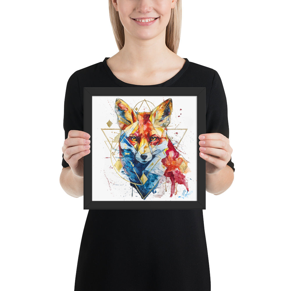 "FROM SILENCE TO LIFE / The Fox Appears" - Framed photo paper poster