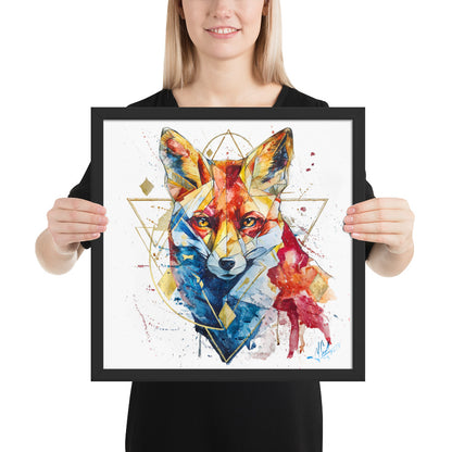 "FROM SILENCE TO LIFE / The Fox Appears" - Framed photo paper poster