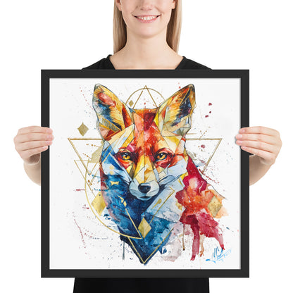 "FROM SILENCE TO LIFE / The Fox Appears" - Framed photo paper poster