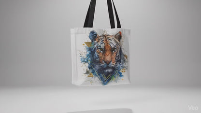 "EYES OF THE STORM / The Tiger Rises" - Tote bag