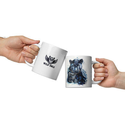 "Born of Shadows" - White glossy mug