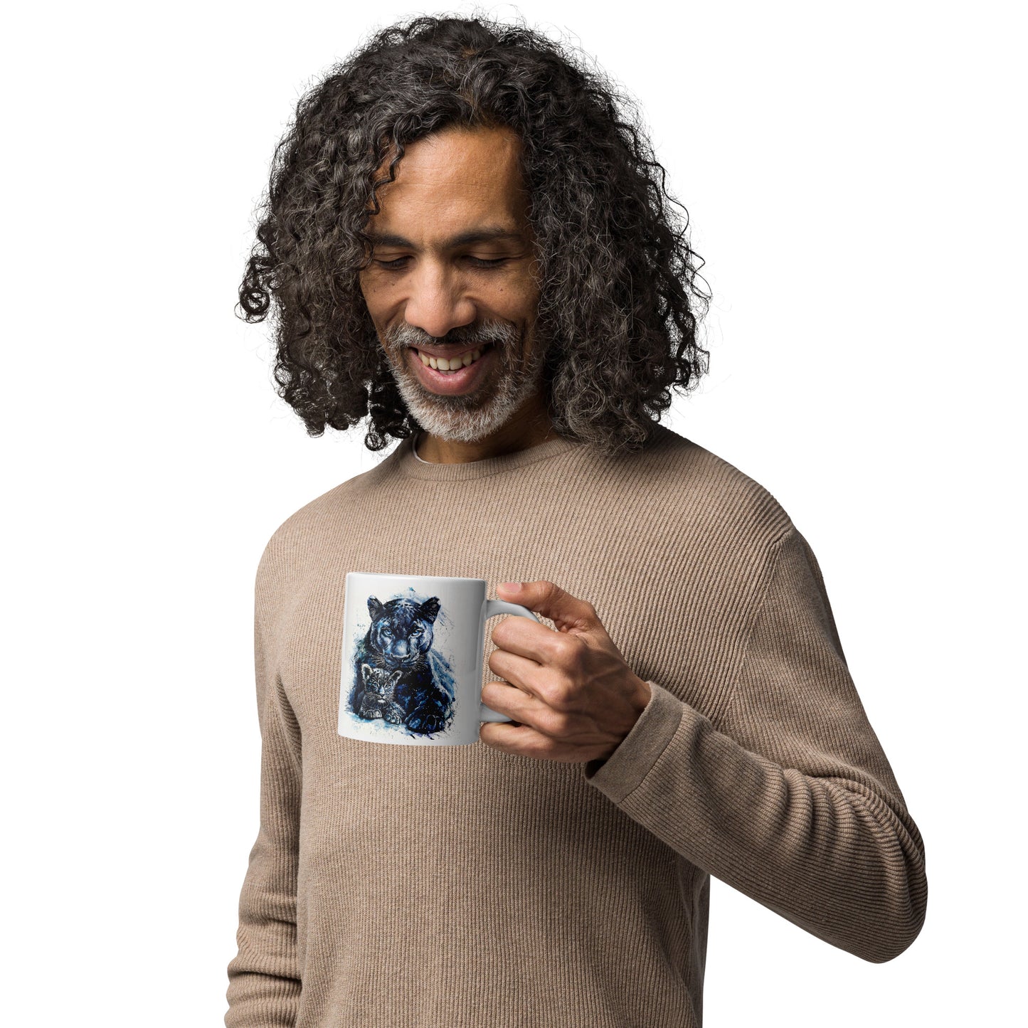 "Born of Shadows" - White glossy mug