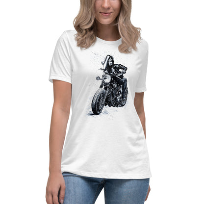 🏍️✨"Steel & Soul" - Women's Relaxed T-Shirt