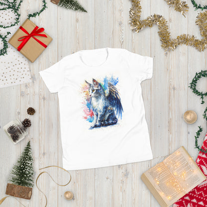 🐱✨"Whispers of the Sky" - Youth Short Sleeve T-Shirt